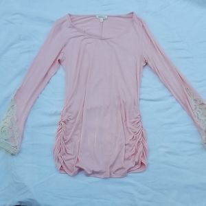 Long Sleeve Laced Blouse